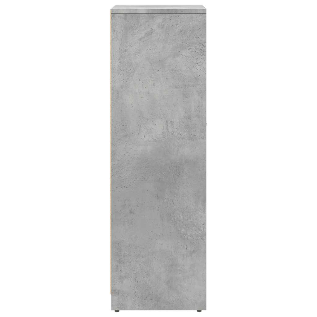 vidaXL Armario de baño madera contrachapada gris 30x30x95 cm