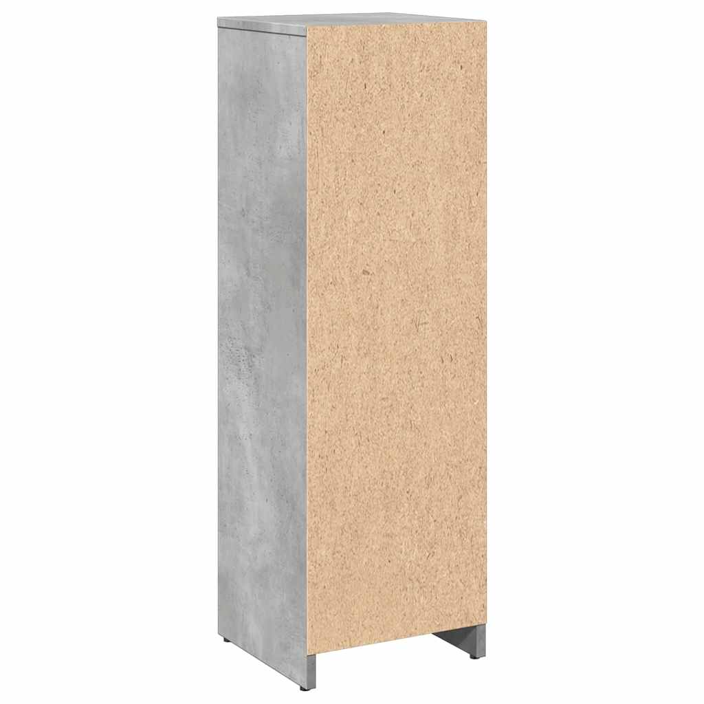 vidaXL Armario de baño madera contrachapada gris 30x30x95 cm