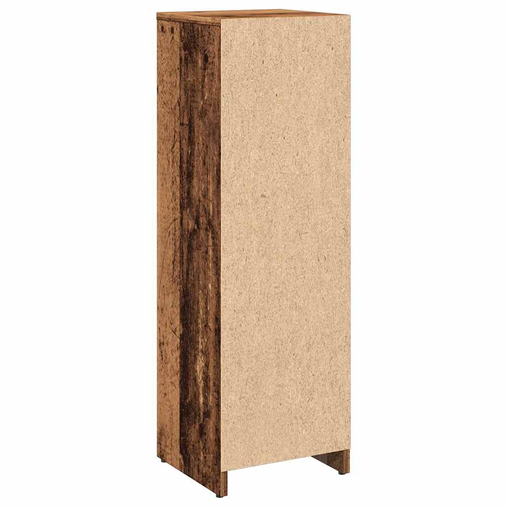 vidaXL Armario de baño madera contrachapada envejecida 30x30x95 cm