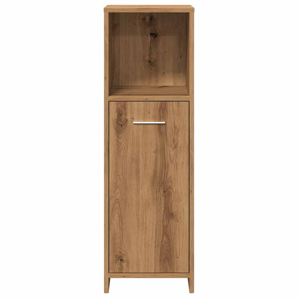 vidaXL Armario de baño madera contrachapada roble artisan 30x30x95 cm