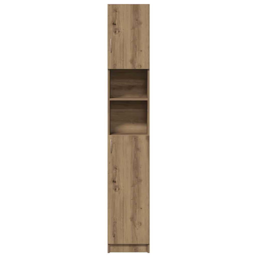 vidaXL Armario de baño madera contrachapada roble artisan