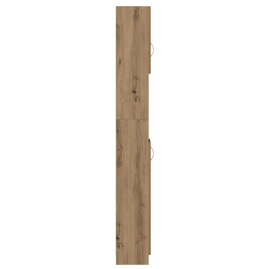 vidaXL Armario de baño madera contrachapada roble artisan