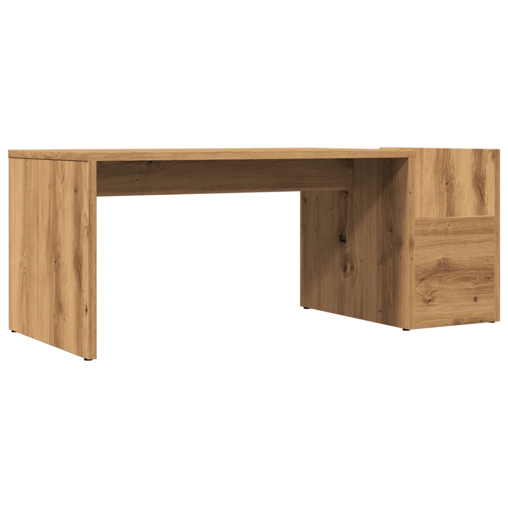 vidaXL Mesa de centro madera ingeniería roble artisian 90x45x35 cm