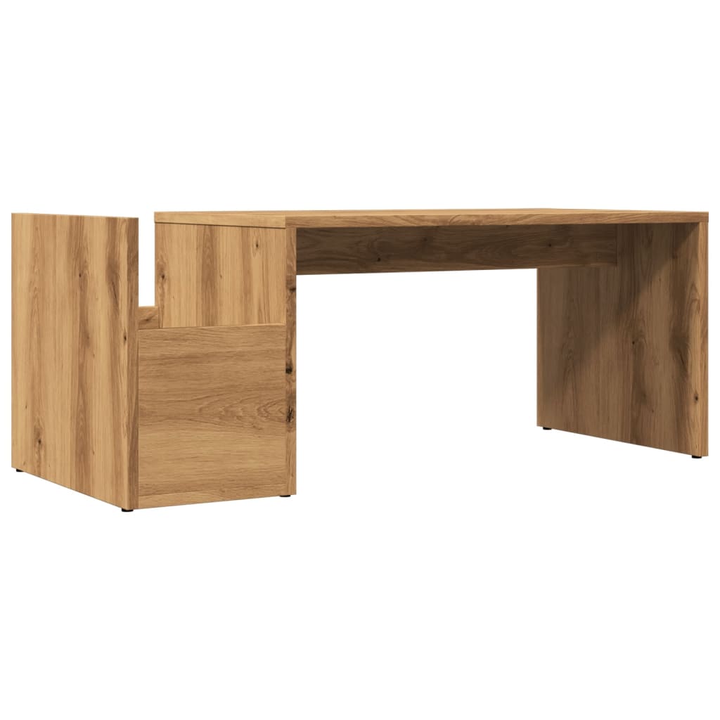 vidaXL Mesa de centro madera ingeniería roble artisian 90x45x35 cm