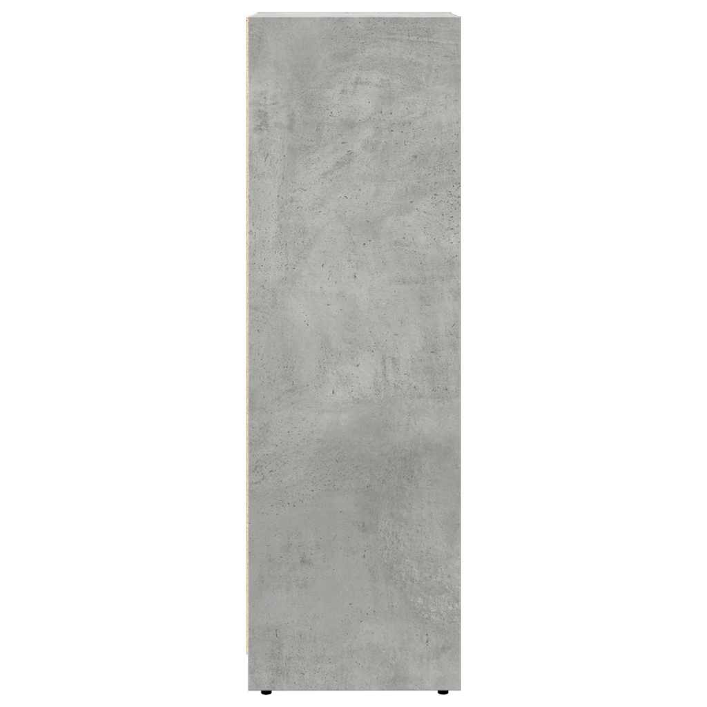 vidaXL Armario de baño madera contrachapada gris 30x30x95 cm