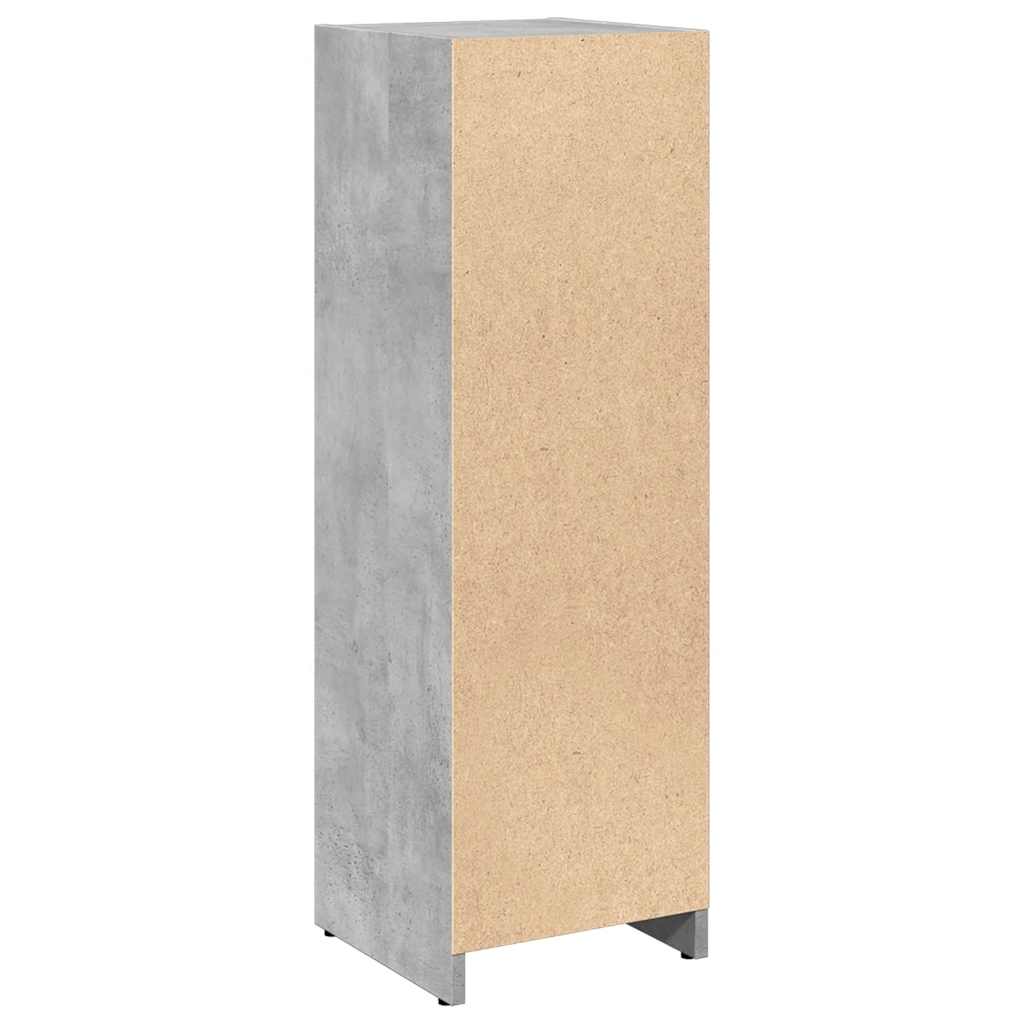 vidaXL Armario de baño madera contrachapada gris 30x30x95 cm