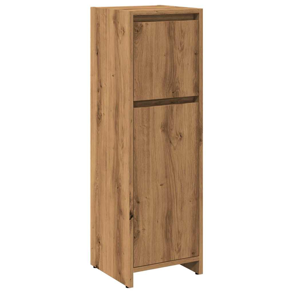 vidaXL Armario de baño madera contrachapada roble artisan 30x30x95 cm