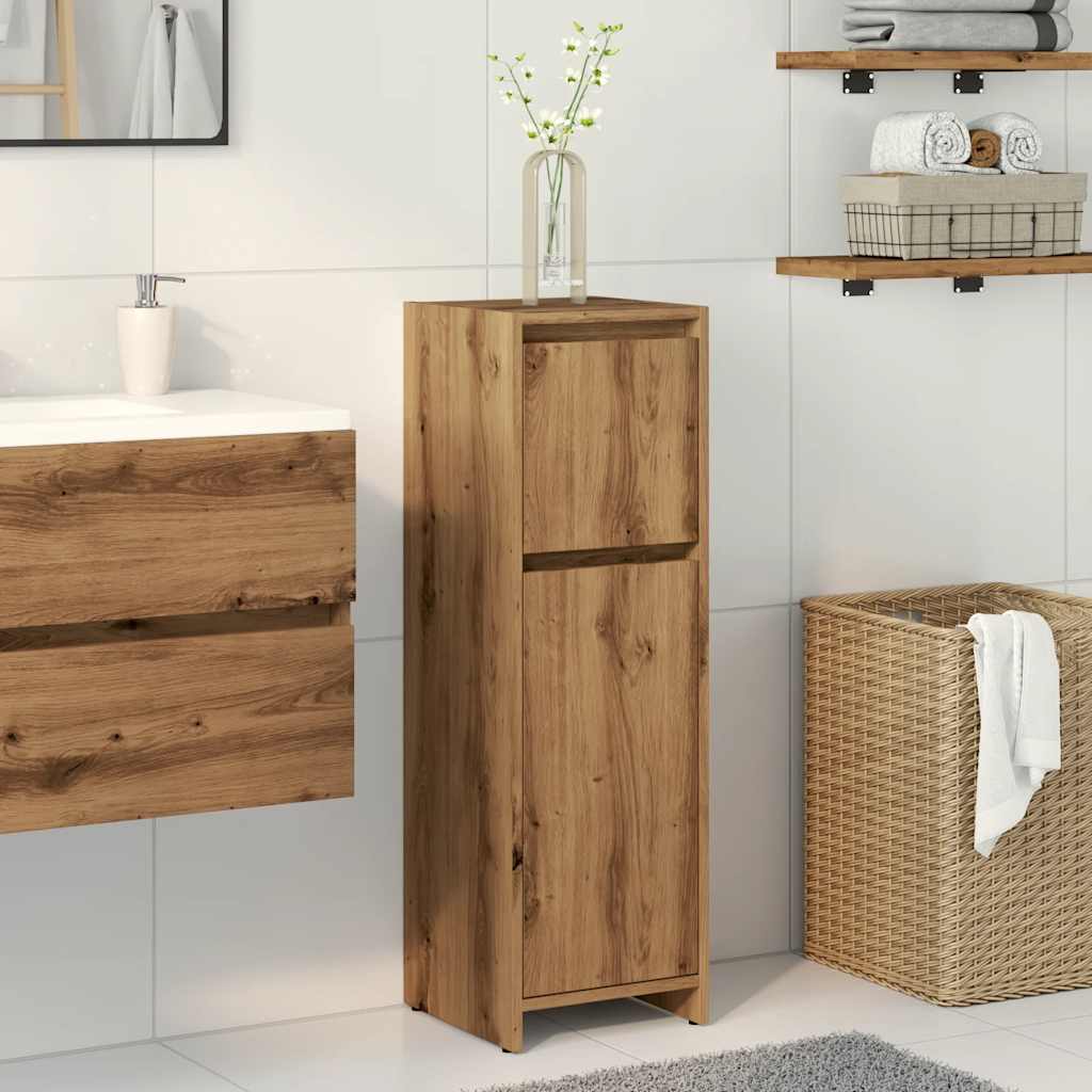 vidaXL Armario de baño madera contrachapada roble artisan 30x30x95 cm