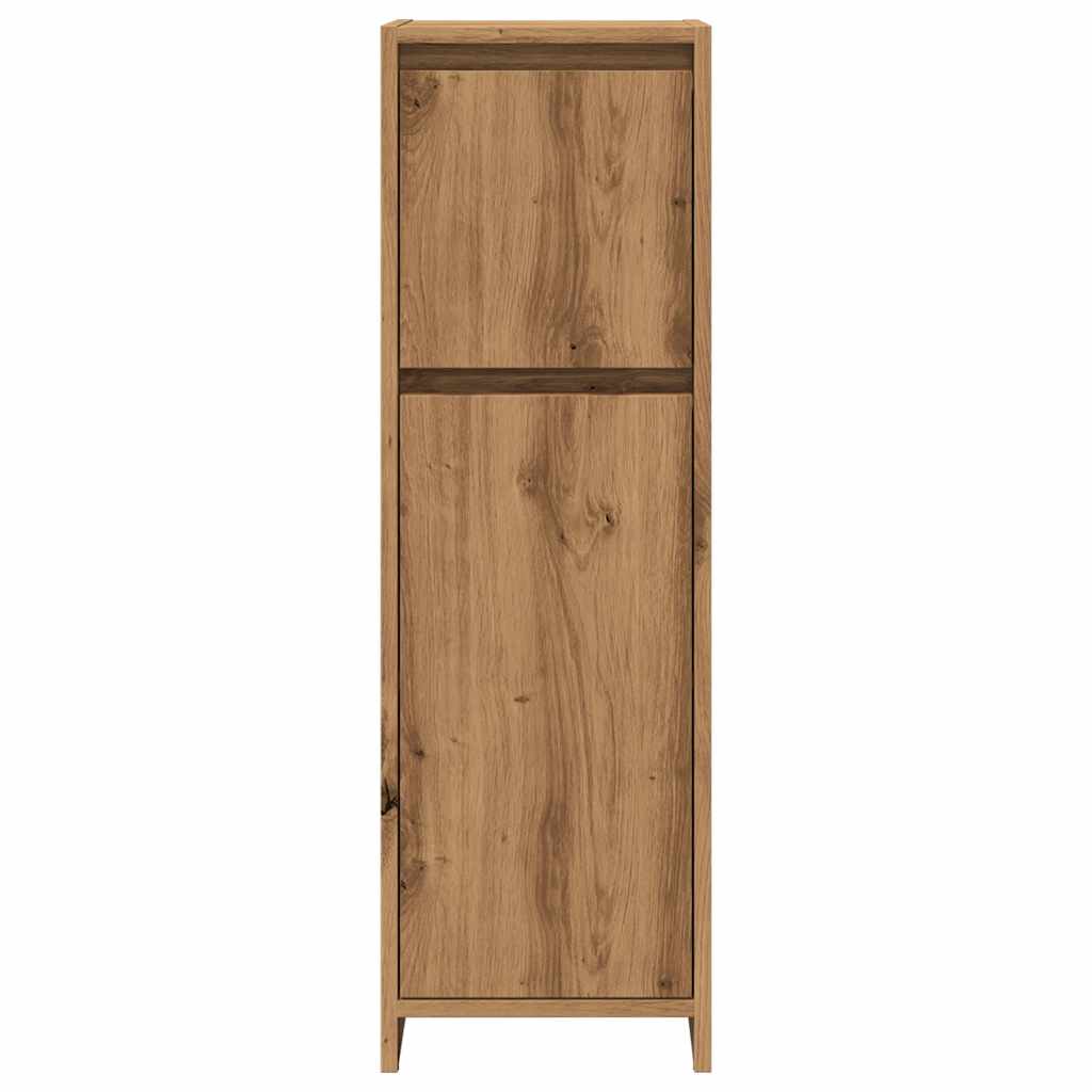 vidaXL Armario de baño madera contrachapada roble artisan 30x30x95 cm