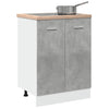 vidaXL Armario debajo fregadero madera contrachapada gris 60x46x81,5cm