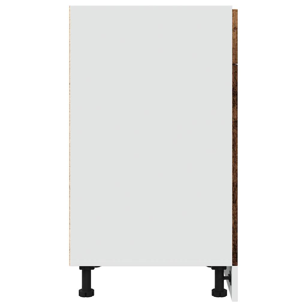 vidaXL Armario inferior cajón cocina madera envejecida 40x46x81,5cm