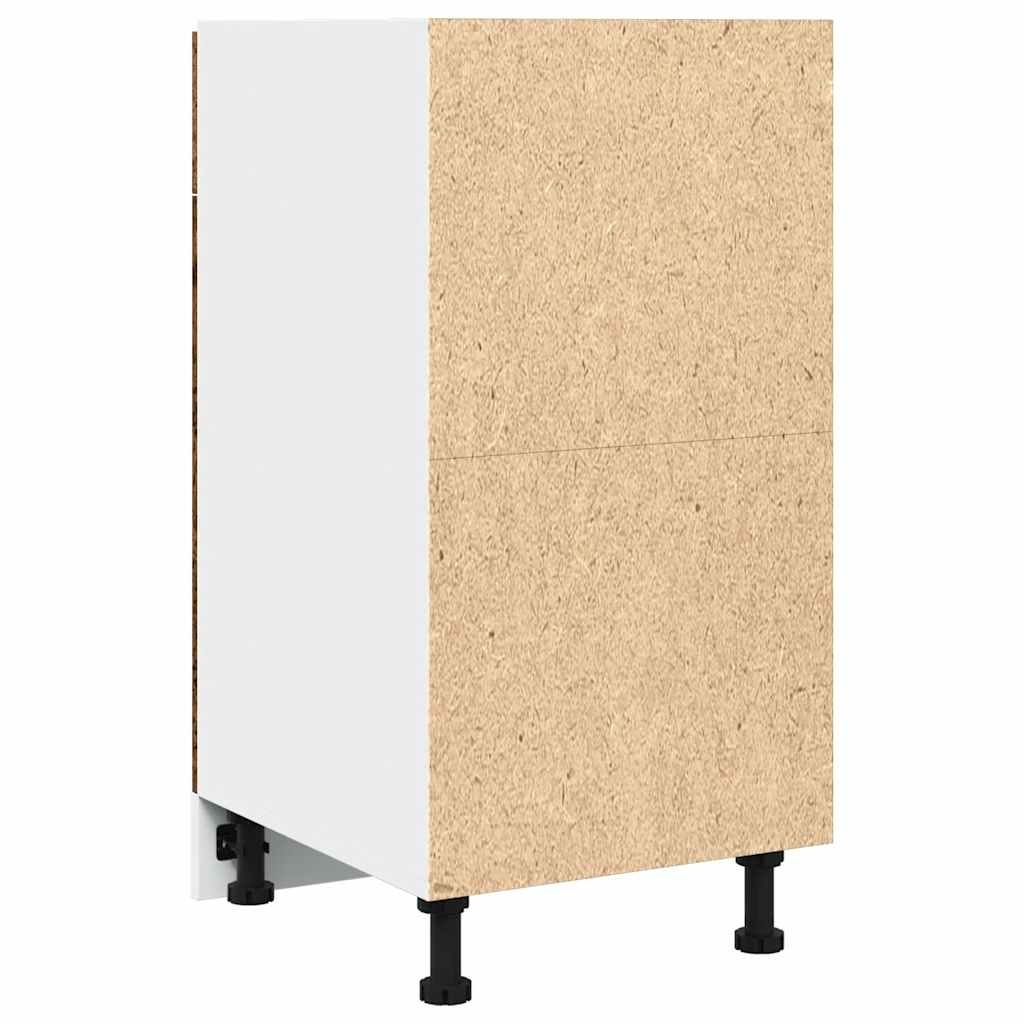 vidaXL Armario inferior cajón cocina madera envejecida 40x46x81,5cm