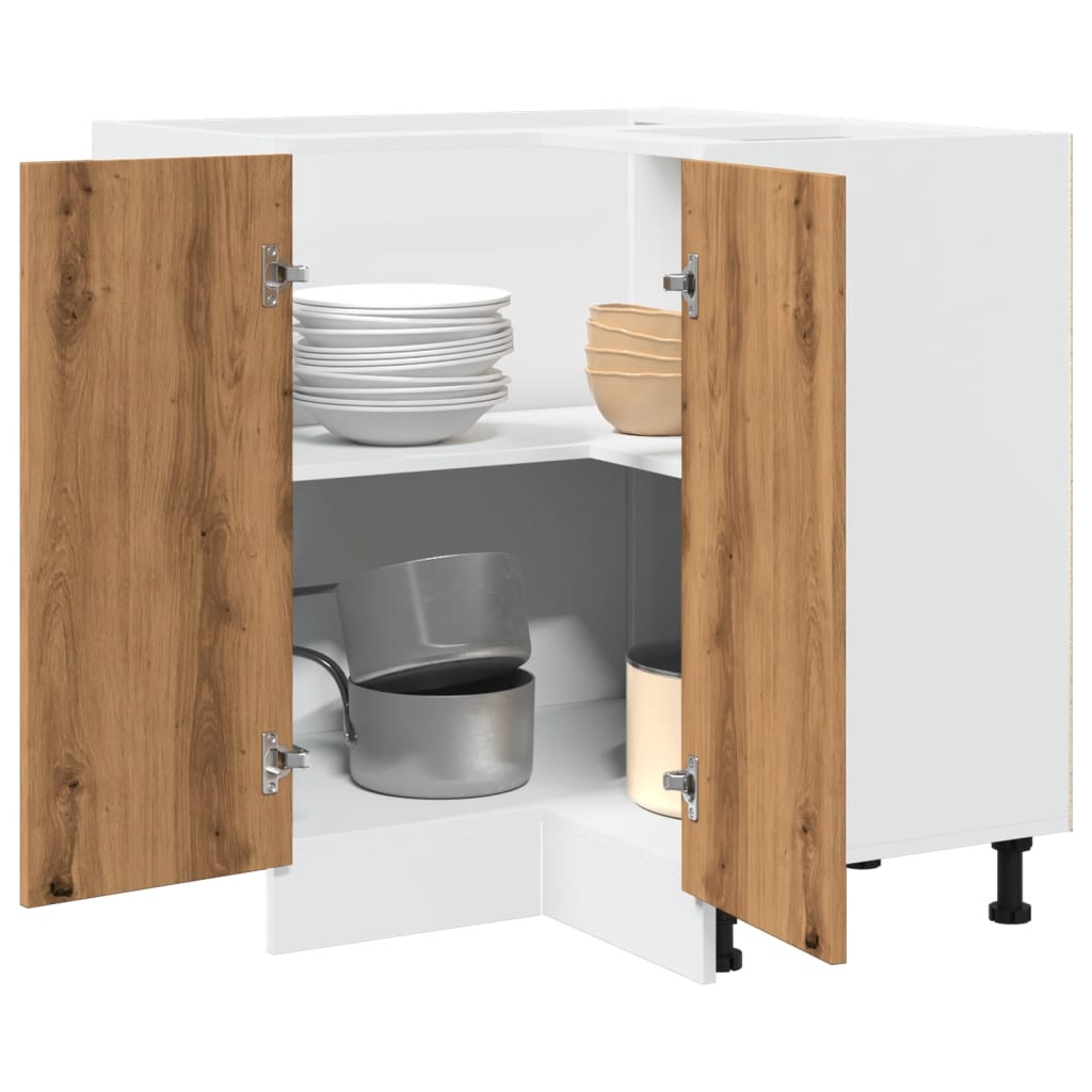 vidaXL Armario cocina madera ingeniería roble artisan 75,5x75,5x81,5cm