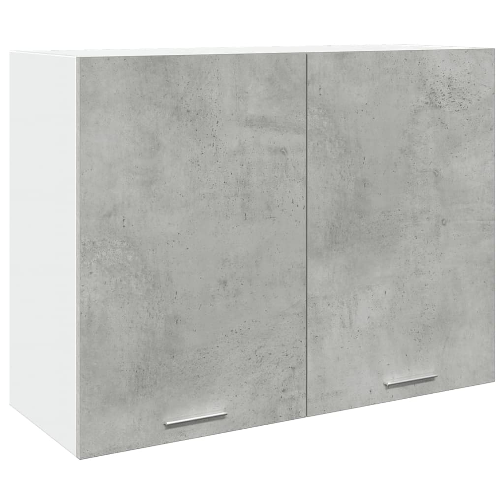 vidaXL Armario colgante contrachapada gris hormigón 80x31x60 cm