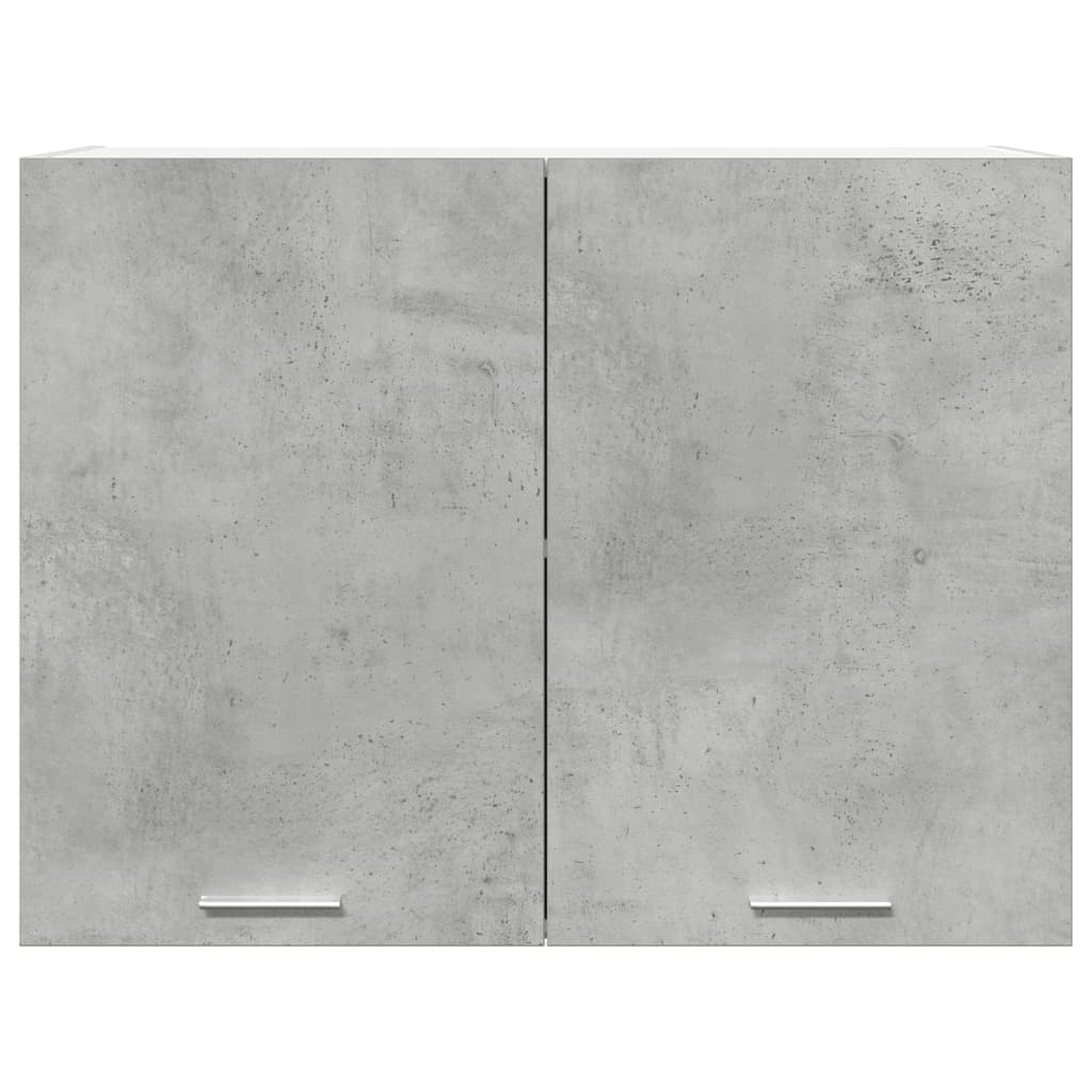 vidaXL Armario colgante contrachapada gris hormigón 80x31x60 cm