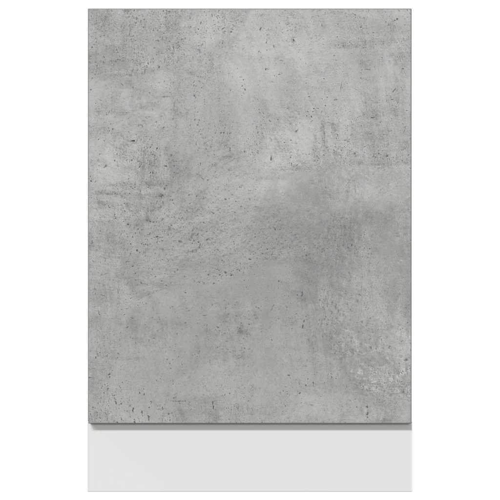 vidaXL Panel lavavajillas gris cemento 45x3x67 cm