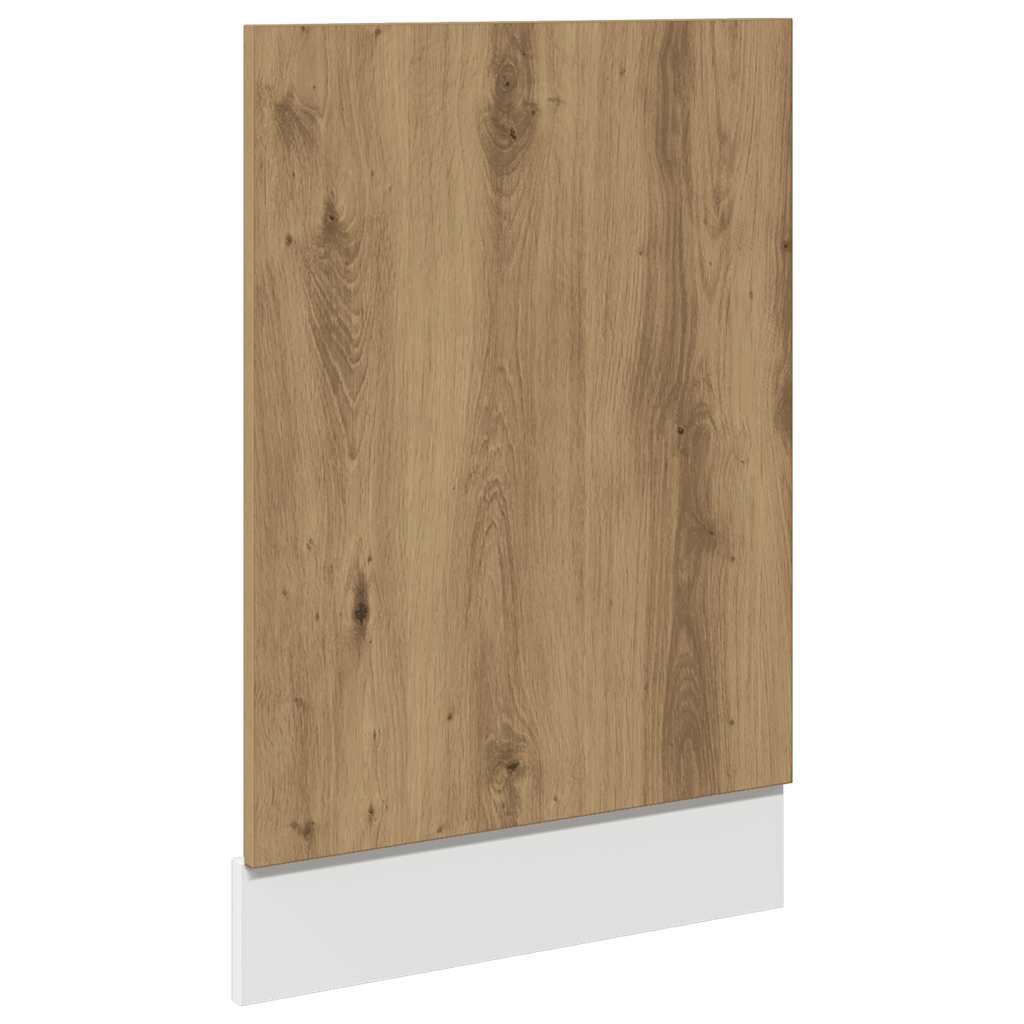 vidaXL Panel para lavavajillas de madera de ingeniería roble artisian