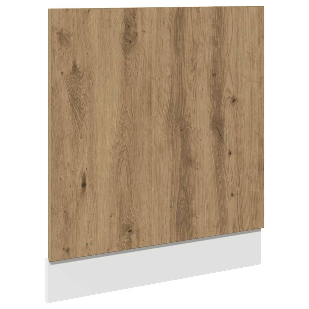 vidaXL Panel para lavavajillas madera roble artisan 60x1,5x67 cm