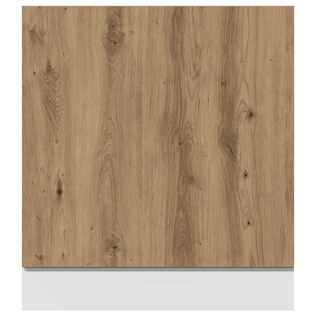 vidaXL Panel para lavavajillas madera roble artisan 60x1,5x67 cm