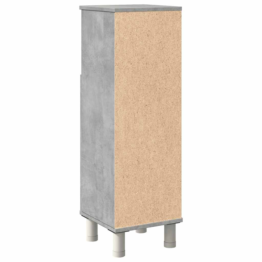 vidaXL Armario de baño madera contrachapada gris 30x30x95 cm