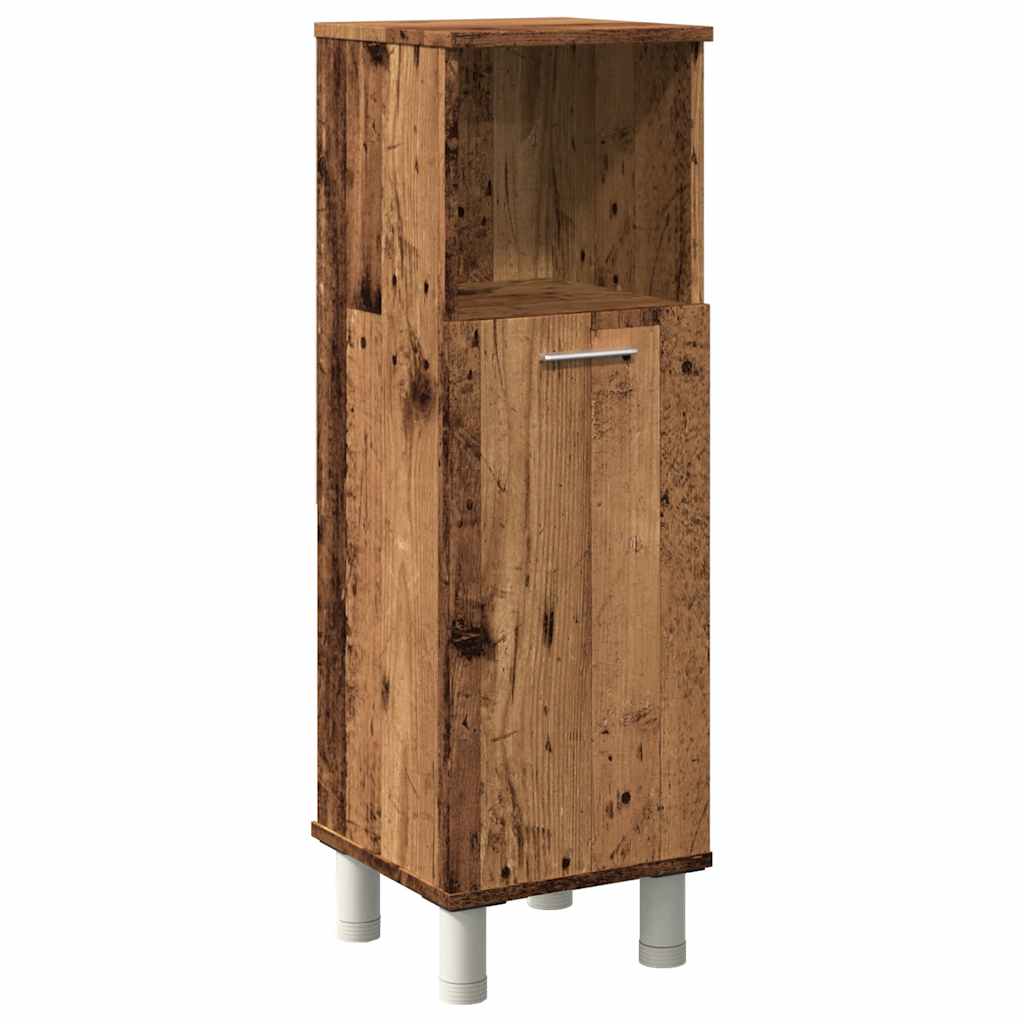 vidaXL Armario de baño madera contrachapada envejecida 30x30x95 cm