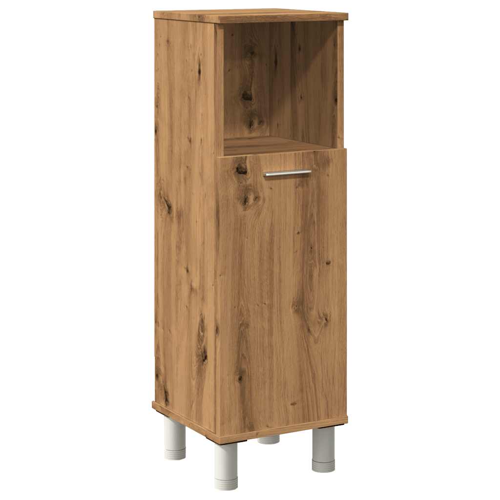 vidaXL Armario de baño madera contrachapada roble artisan 30x30x95 cm