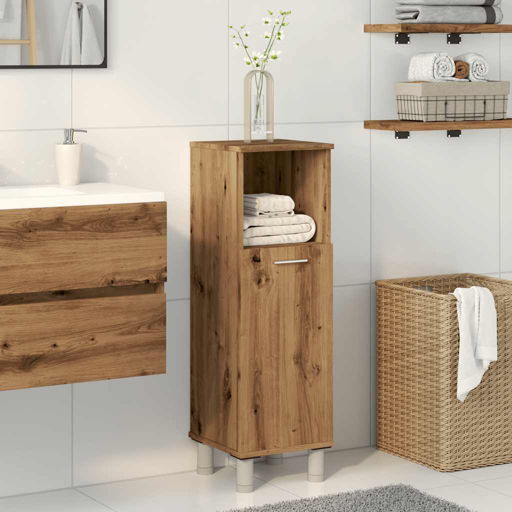 vidaXL Armario de baño madera contrachapada roble artisan 30x30x95 cm