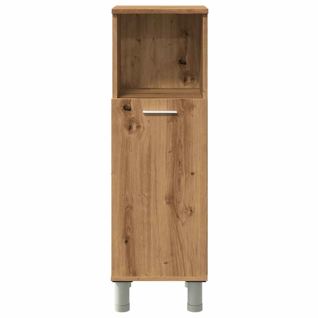 vidaXL Armario de baño madera contrachapada roble artisan 30x30x95 cm