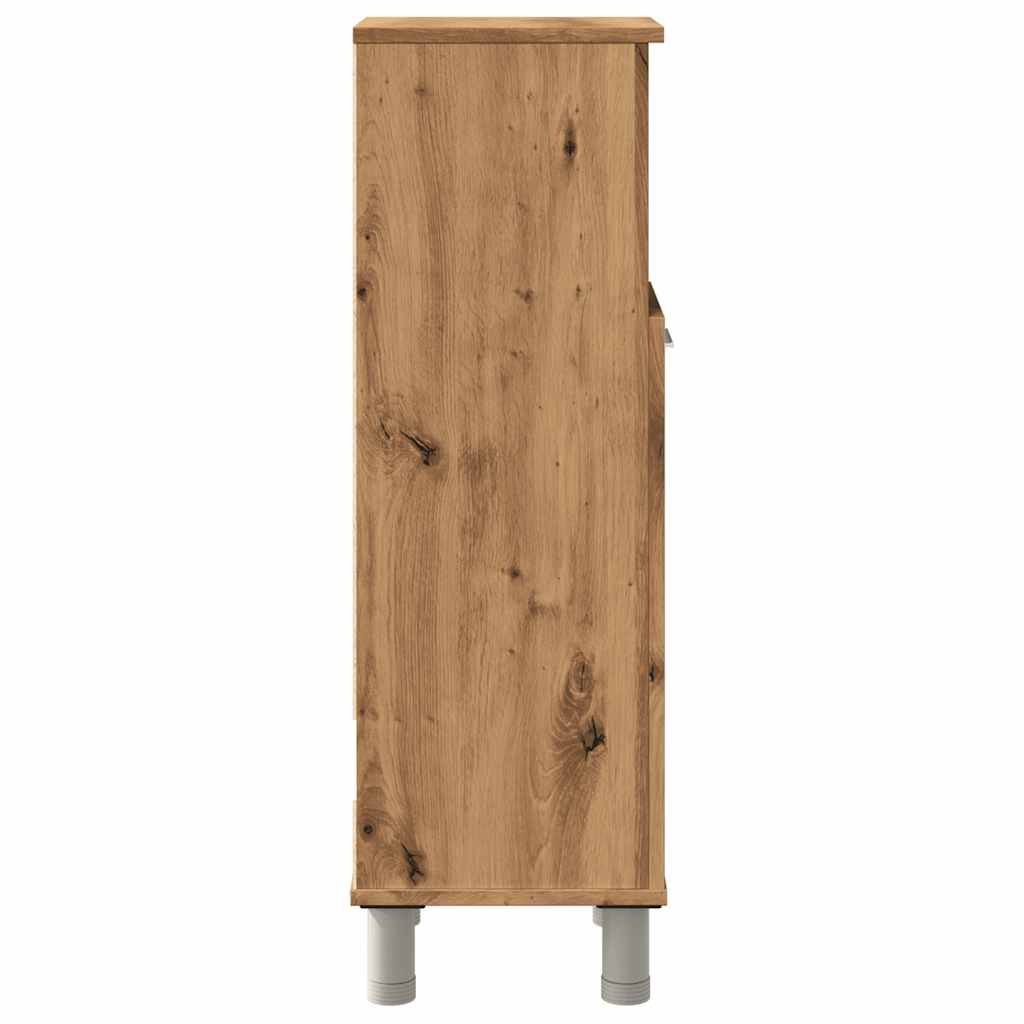 vidaXL Armario de baño madera contrachapada roble artisan 30x30x95 cm