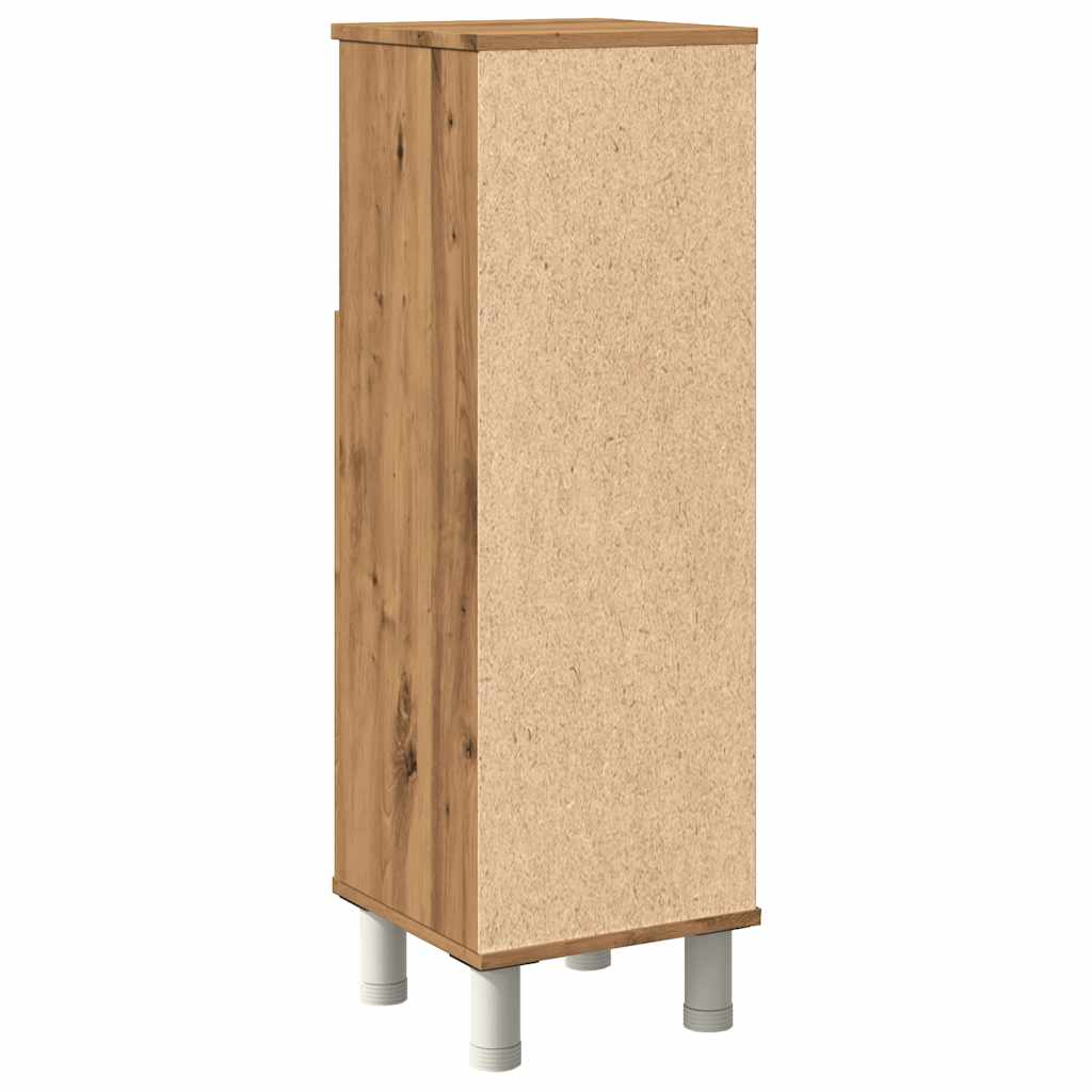 vidaXL Armario de baño madera contrachapada roble artisan 30x30x95 cm