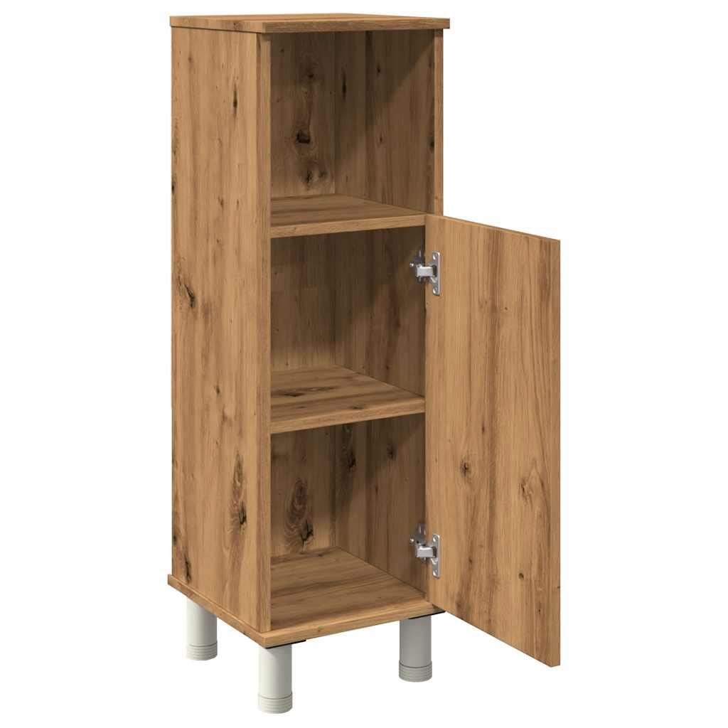 vidaXL Armario de baño madera contrachapada roble artisan 30x30x95 cm