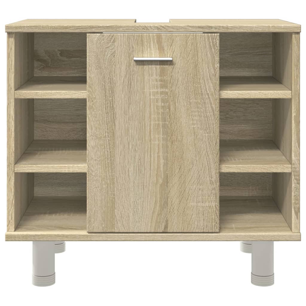 vidaXL Armario de baño madera ingeniería roble Sonoma 60x32x53,5 cm