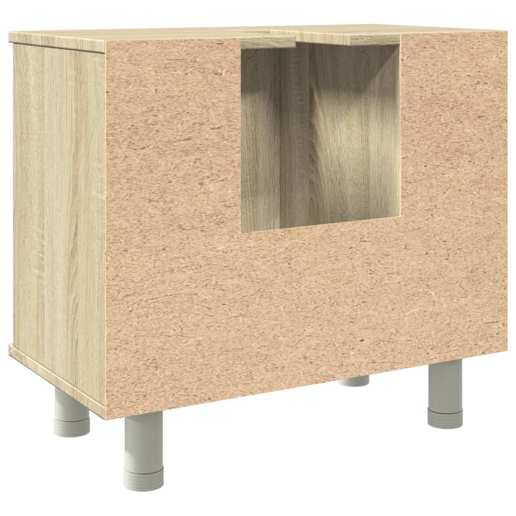 vidaXL Armario de baño madera ingeniería roble Sonoma 60x32x53,5 cm