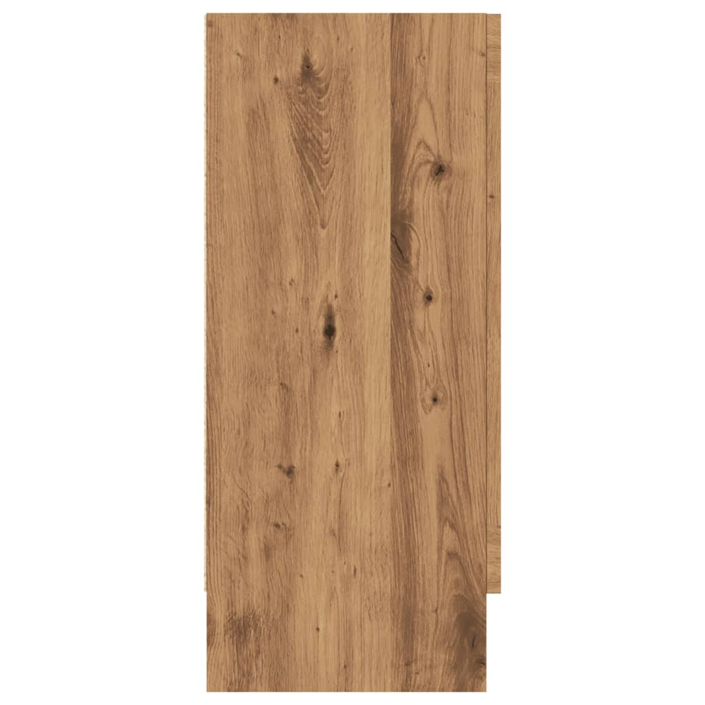 vidaXL Aparador de madera de ingeniería roble artisan 120x30,5x70 cm