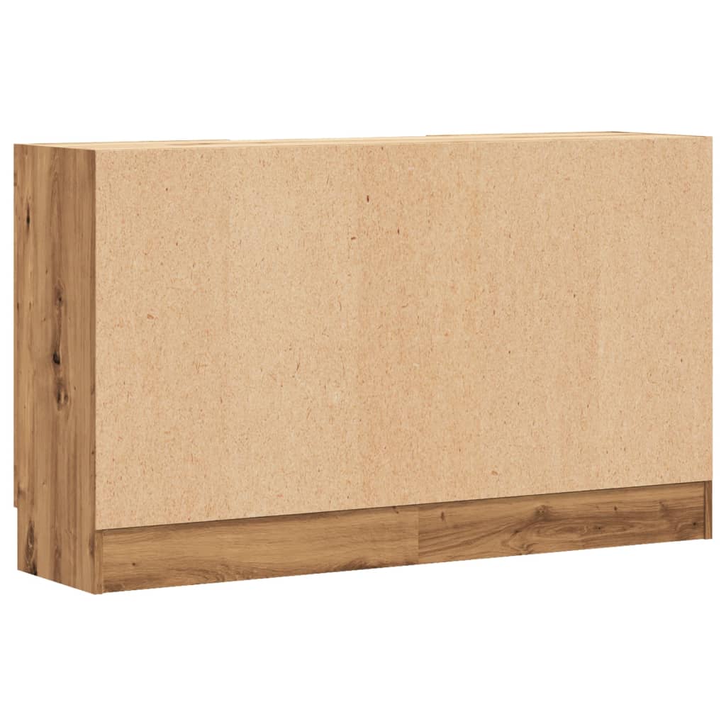 vidaXL Aparador de madera de ingeniería roble artisan 120x30,5x70 cm