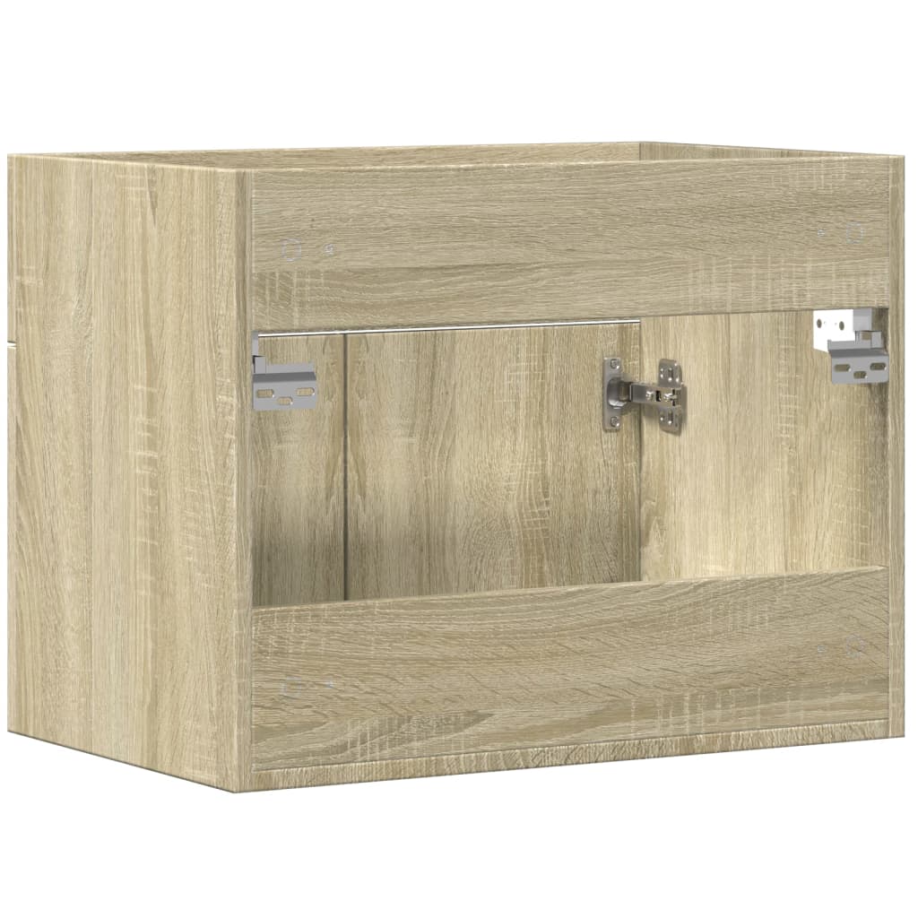 vidaXL Armario para lavabo contrachapada color roble 60x38,5x46 cm