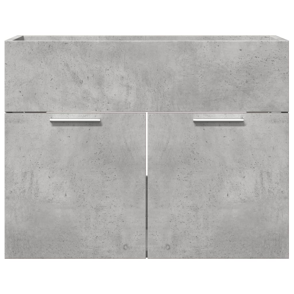 vidaXL Armario para lavabo contrachapada gris hormigón 60x38,5x46 cm