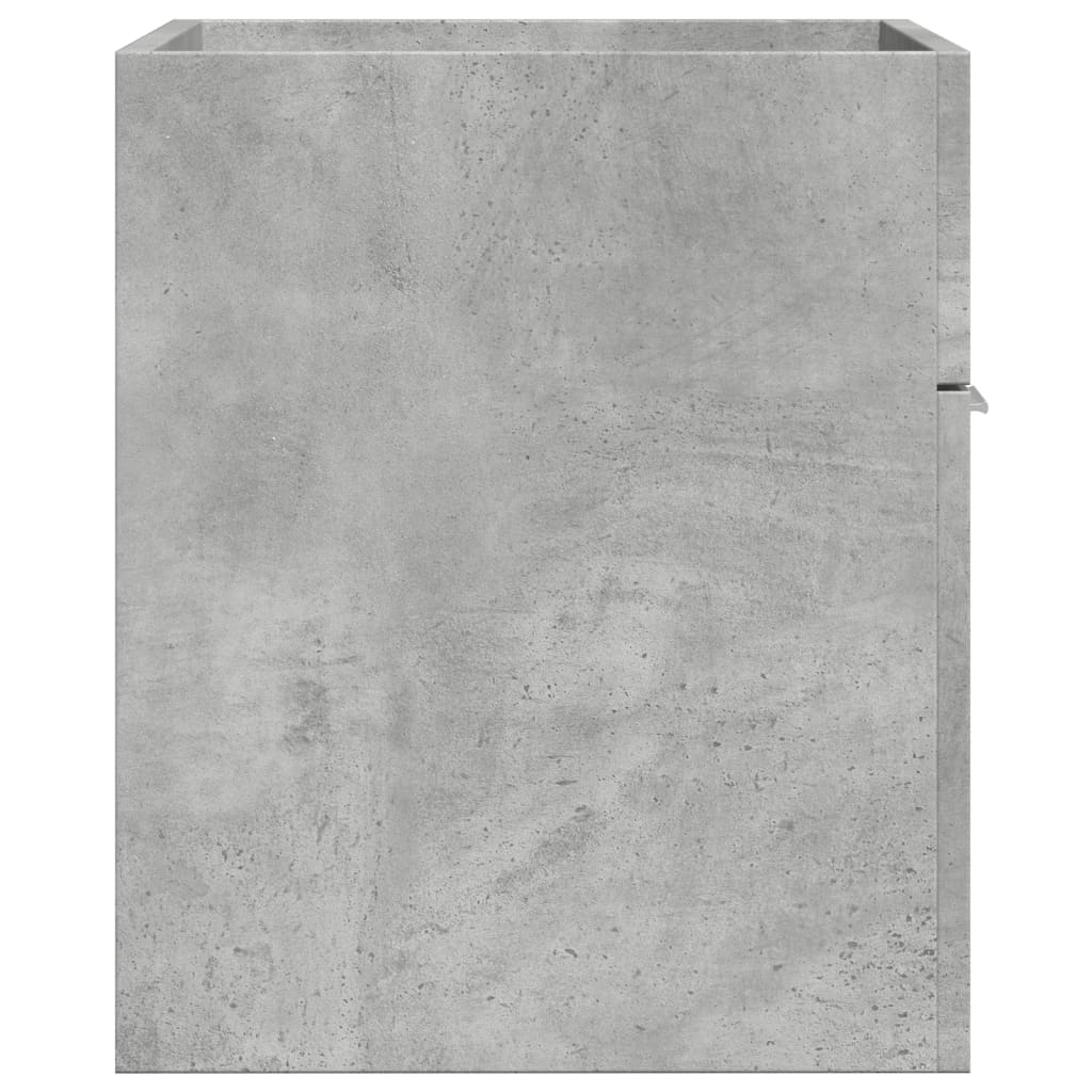 vidaXL Armario para lavabo contrachapada gris hormigón 60x38,5x46 cm