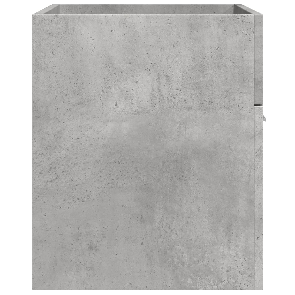 vidaXL Armario para lavabo contrachapada gris hormigón 80x38,5x46 cm