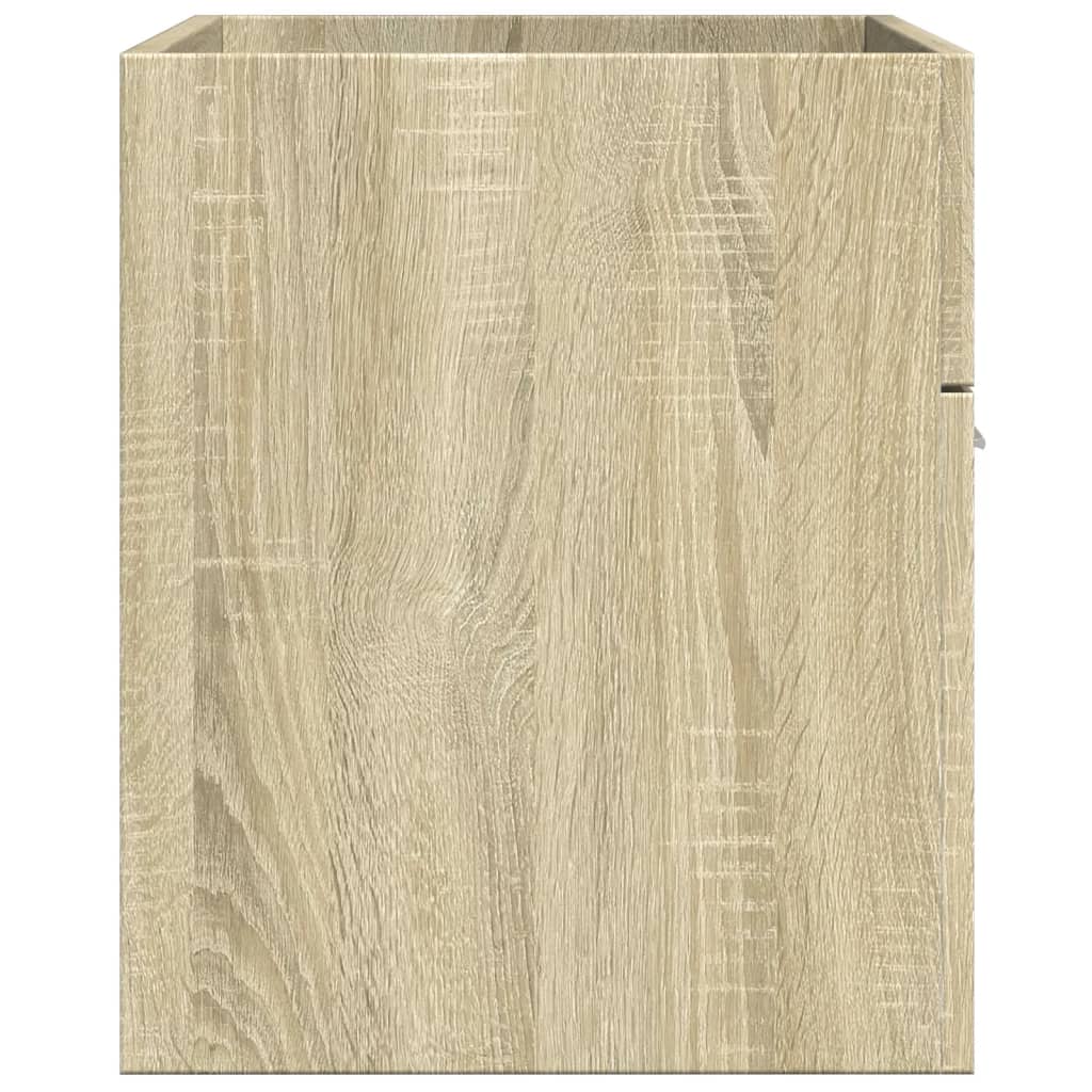 vidaXL Mueble de lavabo de baño madera roble Sonoma 90x38,5x46 cm