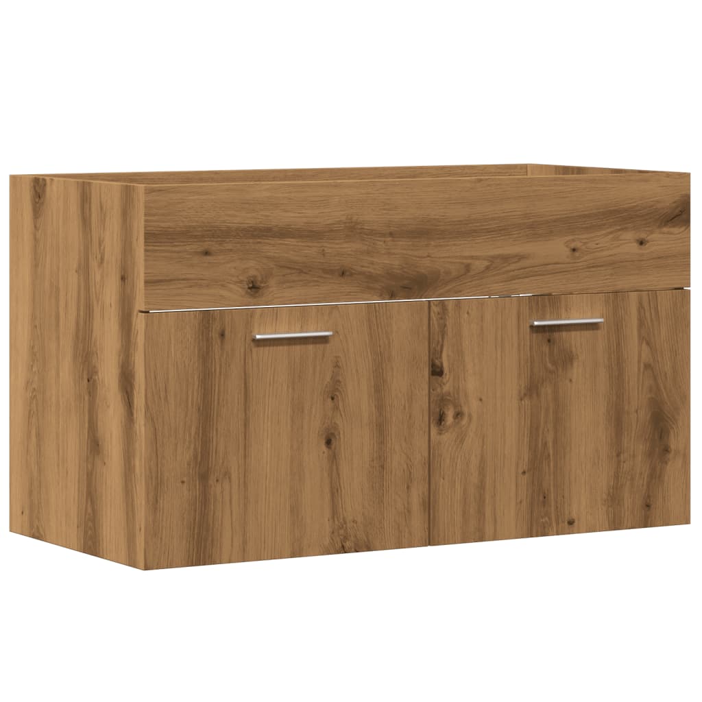 vidaXL Mueble de lavabo de baño madera roble artisan 90x38,5x46 cm