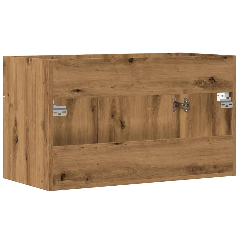 vidaXL Mueble de lavabo de baño madera roble artisan 90x38,5x46 cm