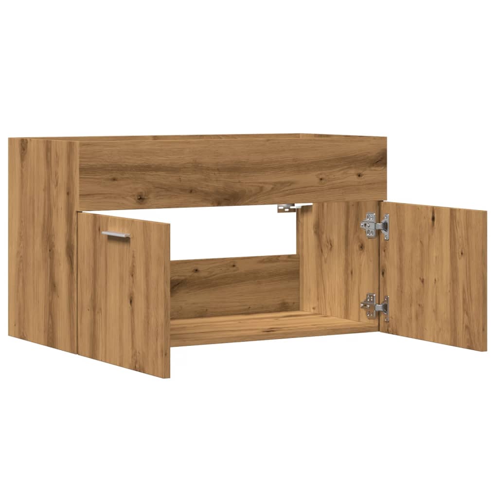 vidaXL Mueble de lavabo de baño madera roble artisan 90x38,5x46 cm