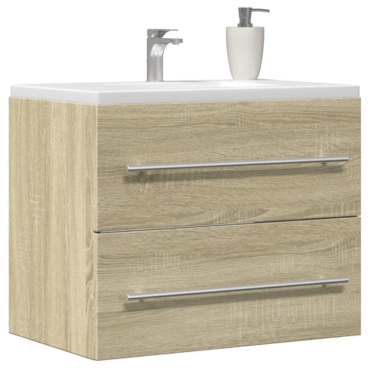 vidaXL Armario para lavabo aglomerado roble Sonoma 60x38,5x48 cm