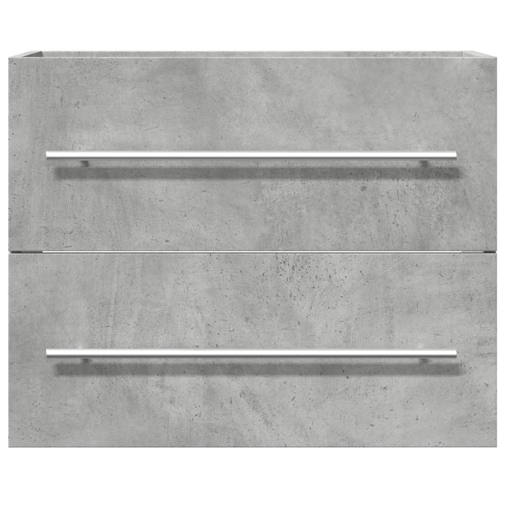 vidaXL Armario para lavabo aglomerado gris hormigón 60x38,5x48 cm