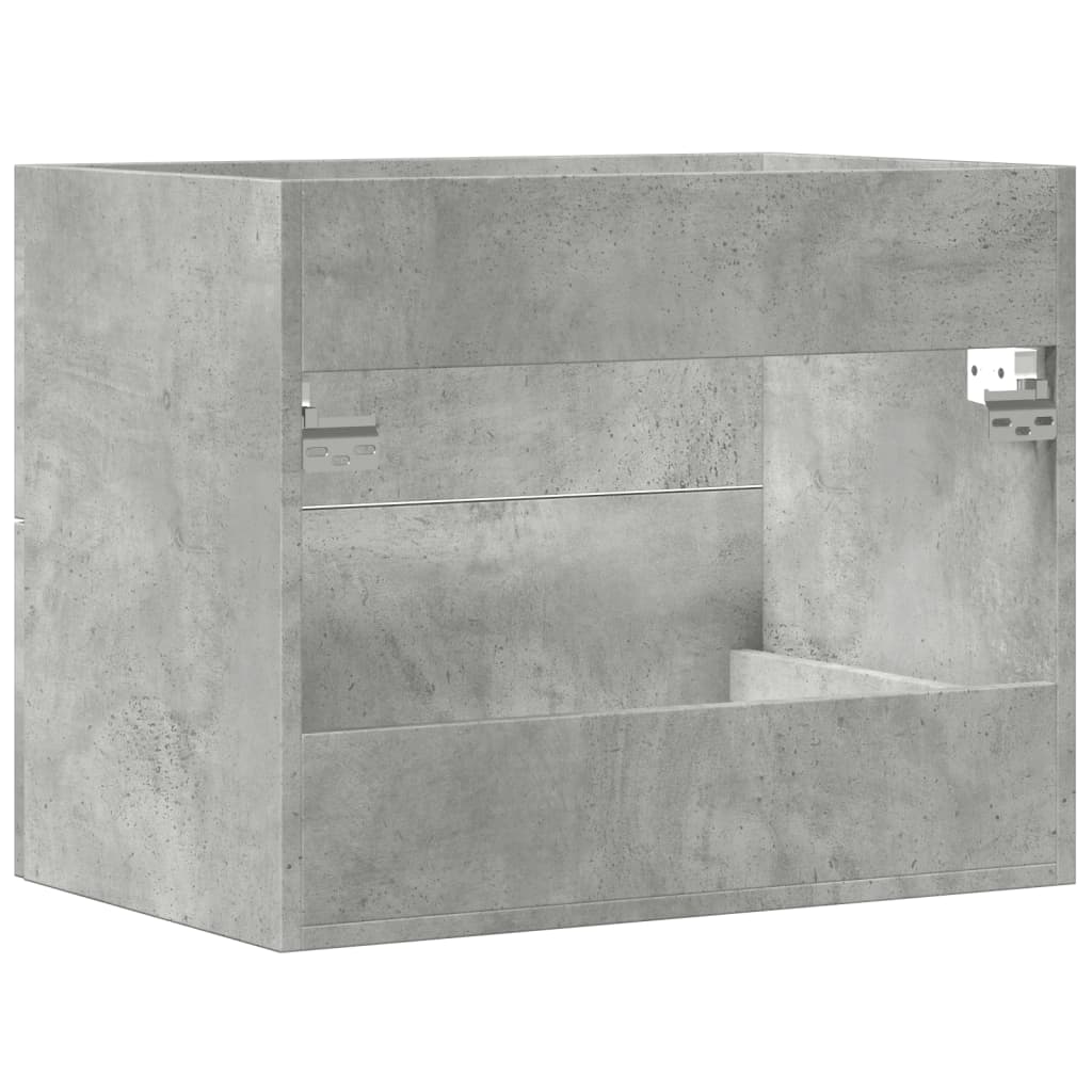 vidaXL Armario para lavabo aglomerado gris hormigón 60x38,5x48 cm