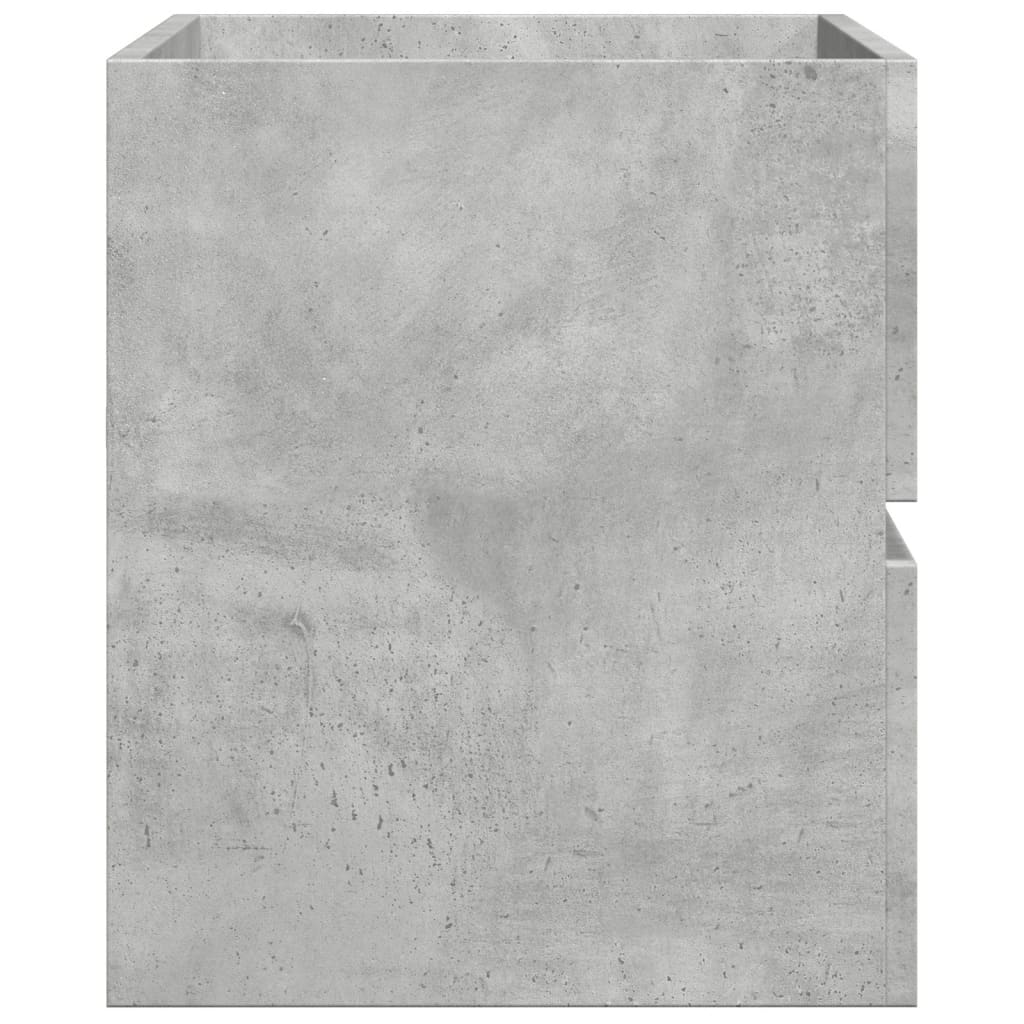 vidaXL Armario para lavabo contrachapada gris hormigón 90x38,5x45 cm