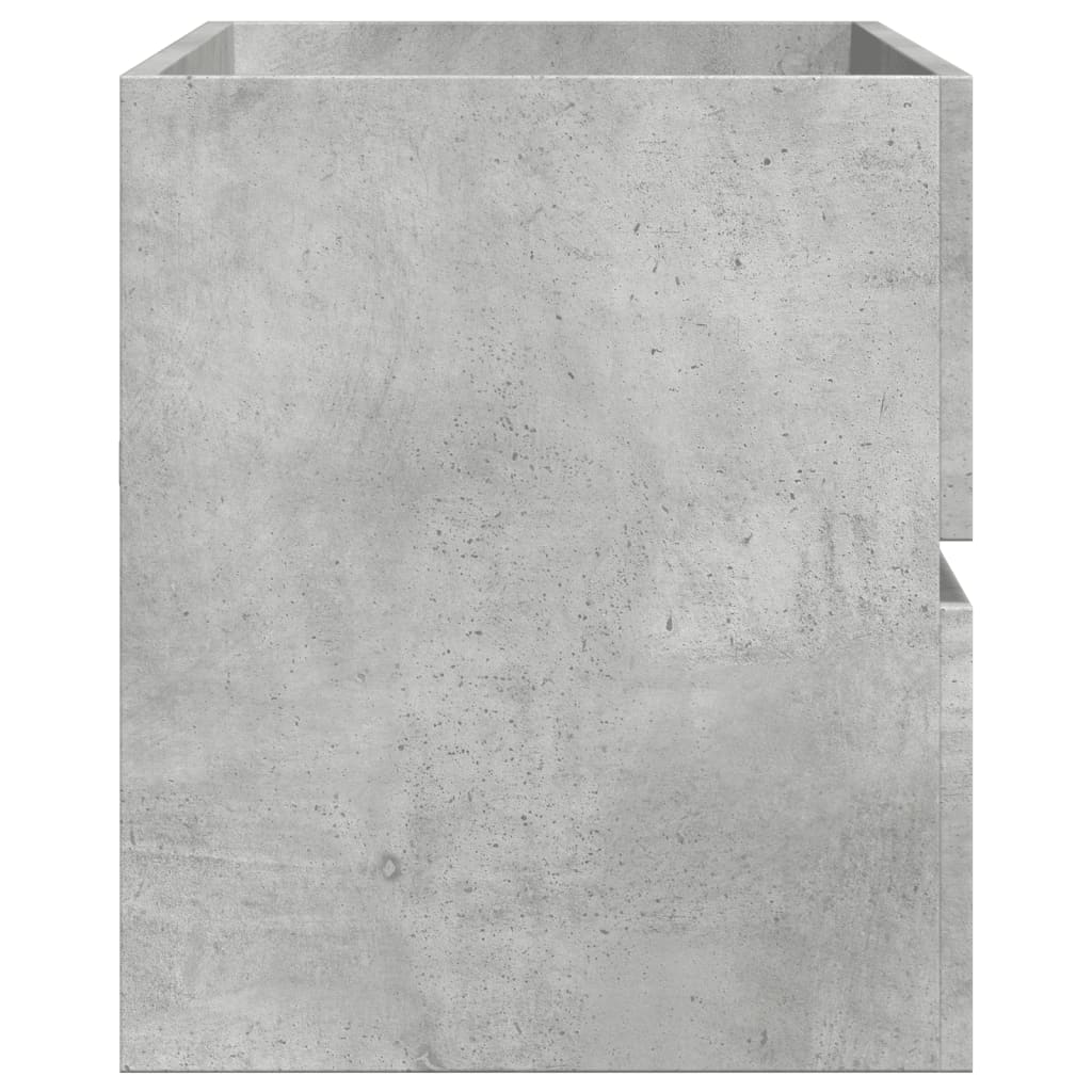 vidaXL Armario para lavabo contrachapada gris hormigón 100x38,5x45 cm