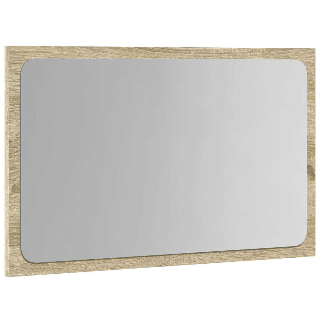 vidaXL Espejo de baño con luz LED gris hormigón 60x8,5x38 cm