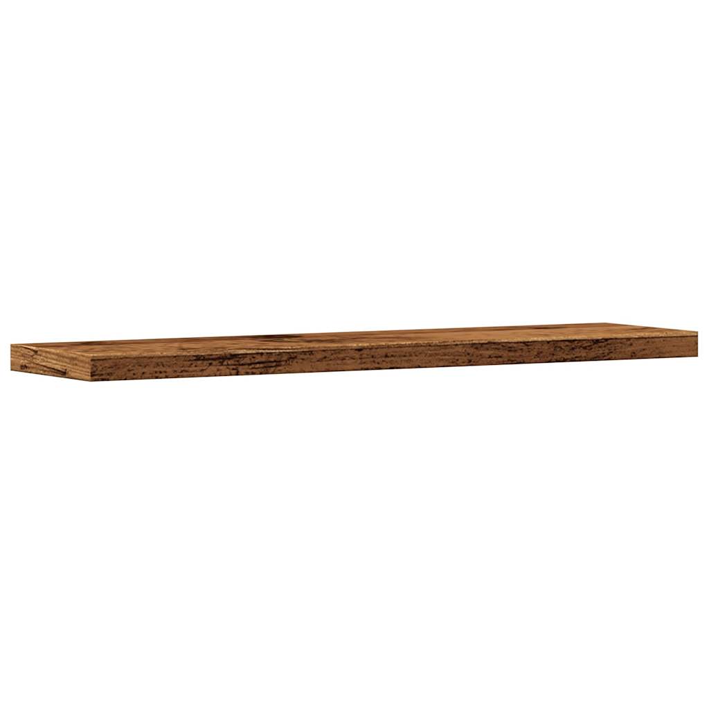 vidaXL Estantes pared 4 uds madera ingeniería envejecida 40x20x1,5 cm